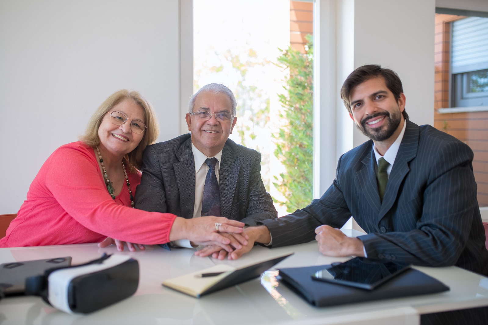 Familia empresaria unida